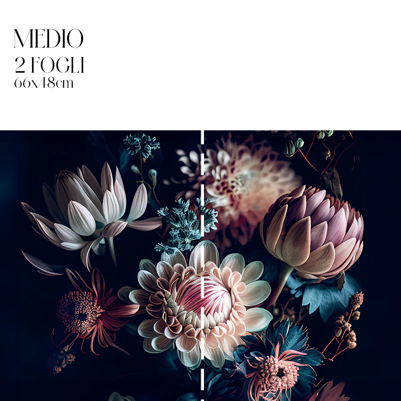 Dècoupage Modern Flora - Zinnie Pastello - Image 4