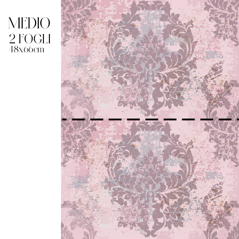 Découpage Tappezzeria - Damasco Moderno Rosa - Image 4