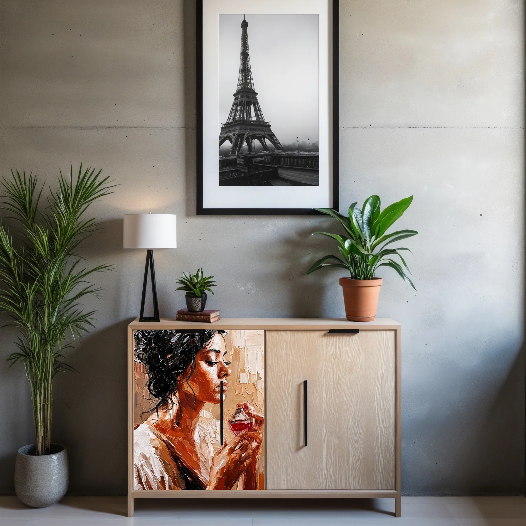 Dècoupage Vintage Quadro – Donna con profumo - Image 2