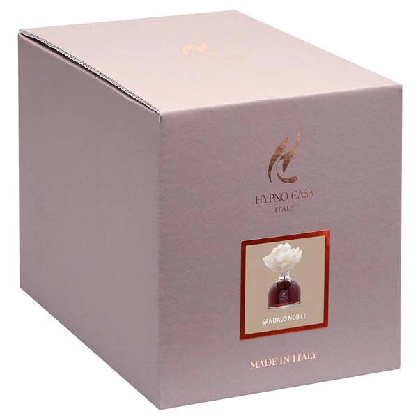 Diffusore di Fragranza Rosa "Sandalo Nobile" con Fiore, Hypno Casa, 250 ml - Image 2