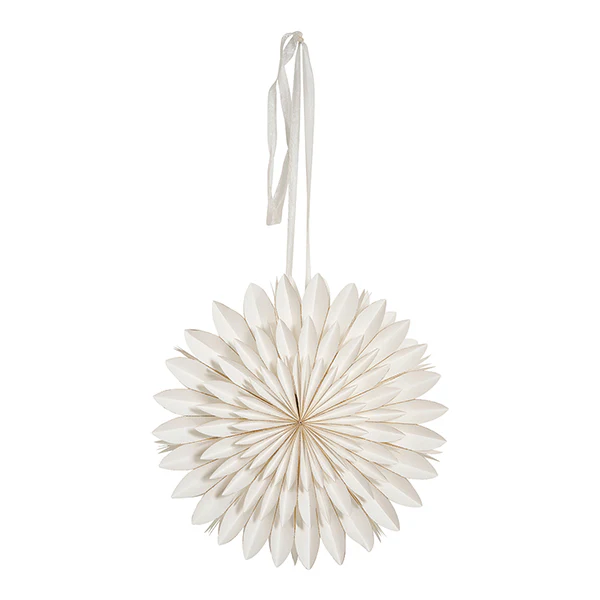 Fiore di Natale in carta - Bianca - Mathilde M.