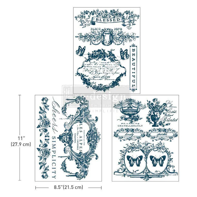 H2O Redesign Decor Transfers “Lovely Labels” 21,5x28 cm
