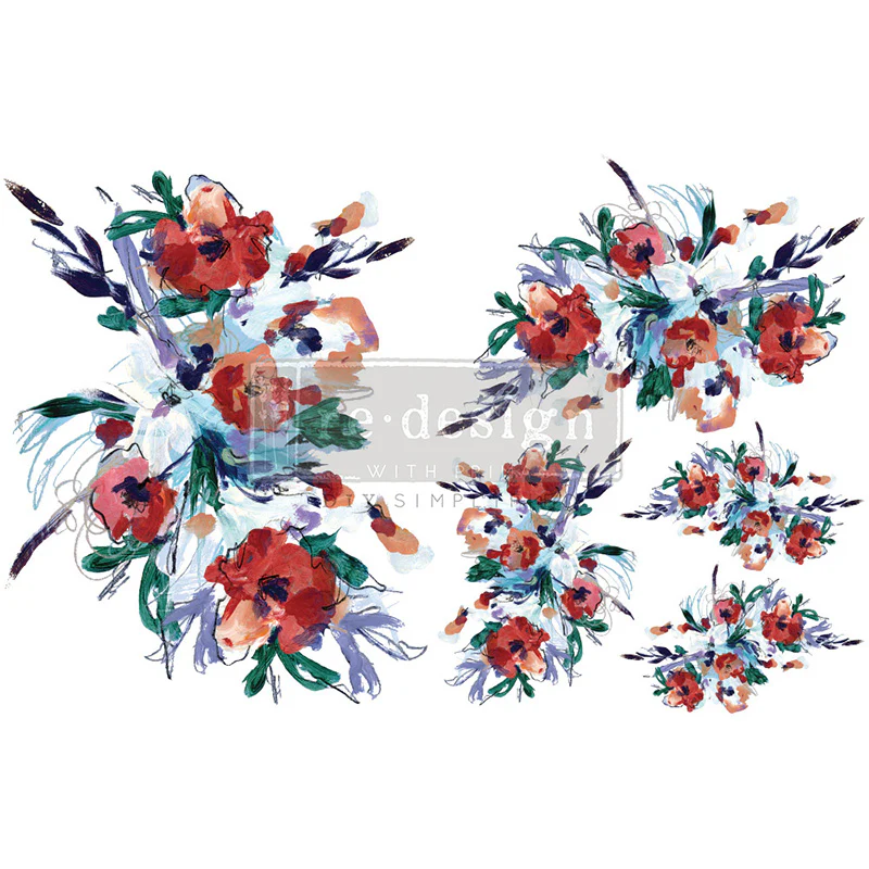 H2O Redesign Decor Transfers “Radiant Blooms” 21,5x28 cm