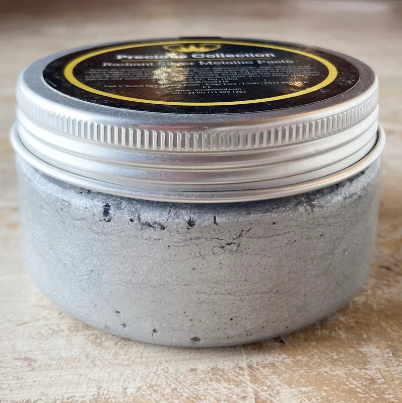 Pasta metallizzata Precious Collection Posh Chalk "Radiant Silver" 110ml WoodUbend - Image 2