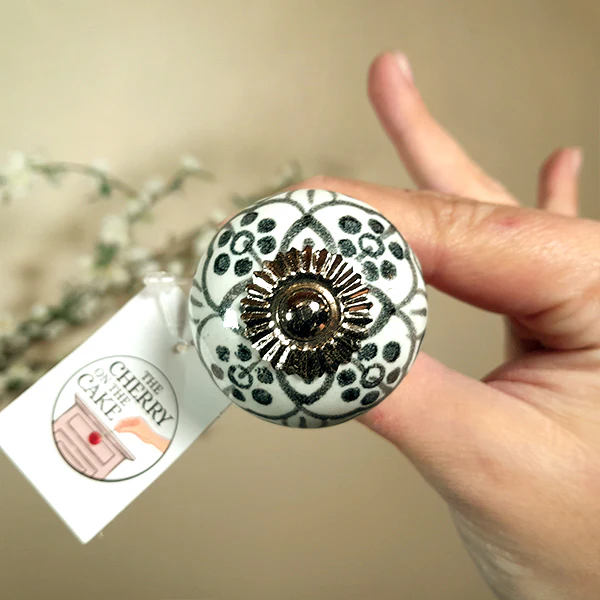 Pomello in ceramica “Black Flora" - Image 3