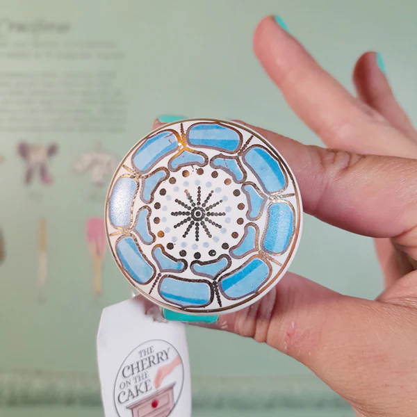 Pomello in ceramica “Mandala Azzurro" - Image 3