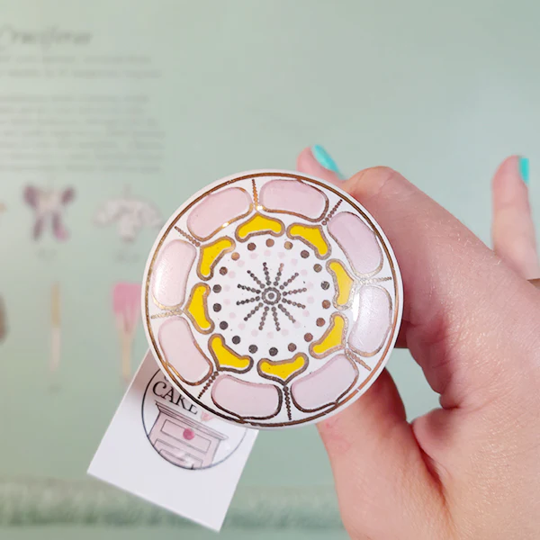 Pomello in ceramica “Mandala Rosa" - Image 3