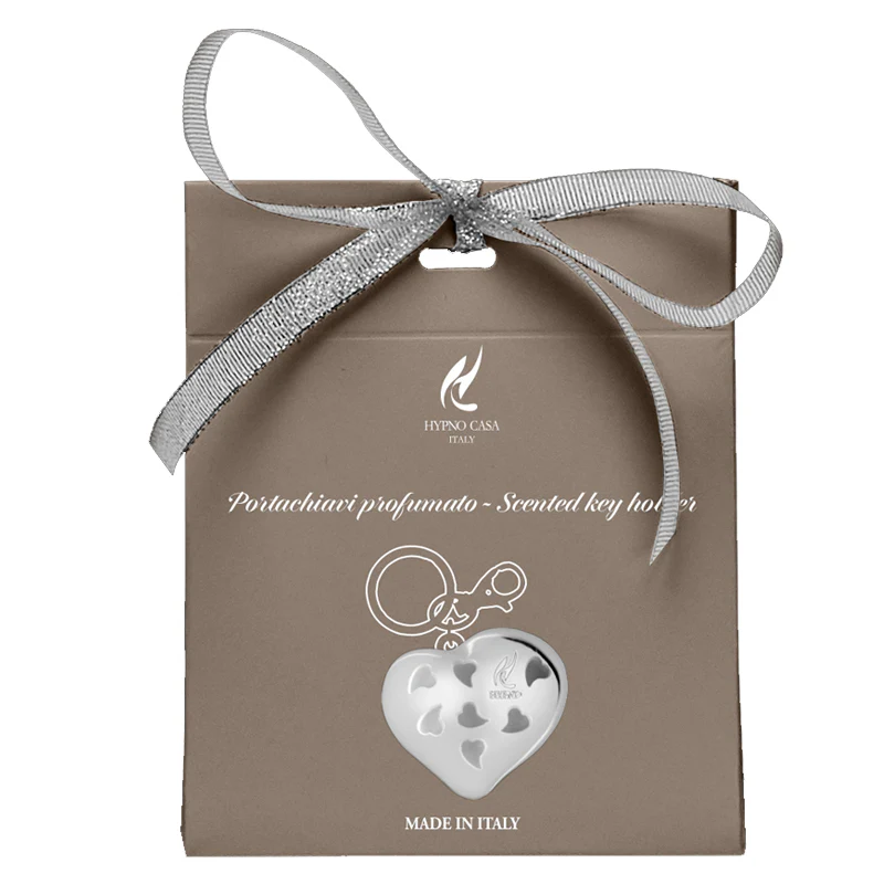 Portachiavi Profumato - Argento - Cuore di Bergamotto - Hypno Casa - Image 2