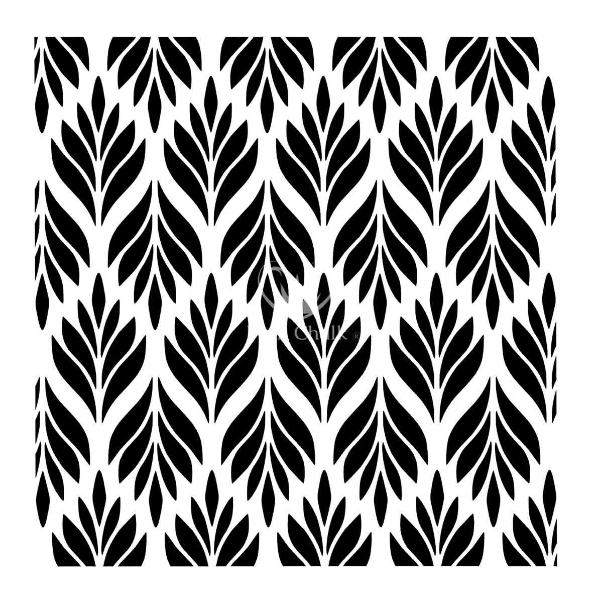 Posh Chalk Stencil Evergreen 50x50cm - WoodUbend