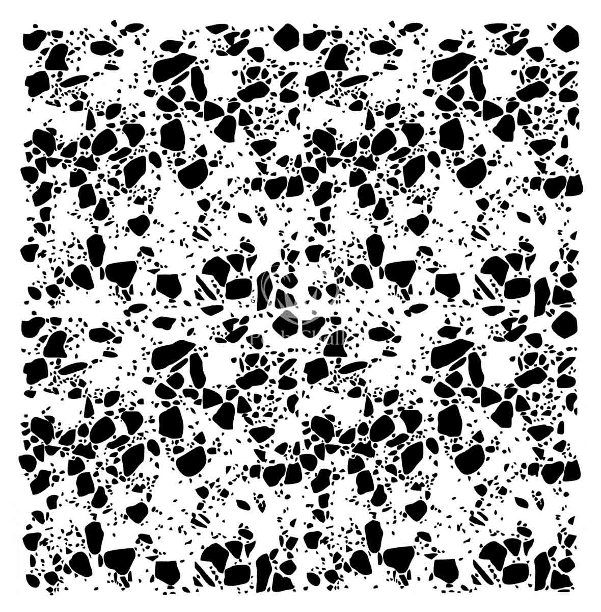 Posh Chalk Stencil "Polished Concrete" 50x50cm - WoodUbend