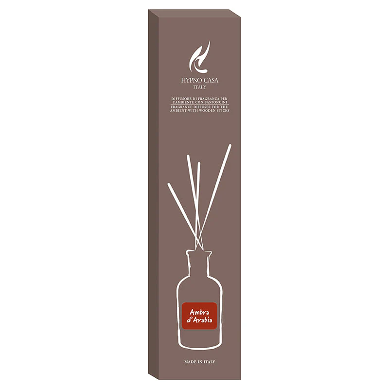 Profumatore "Ambra d'Arabia" Diffusore a bastoncino, Hypno Casa, 500 ml - Image 2