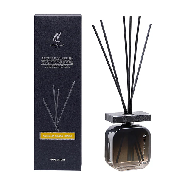 Profumatore “Vaniglia & Fava Tonka” Diffusore a bastoncino, Hypno Casa, 100 ml