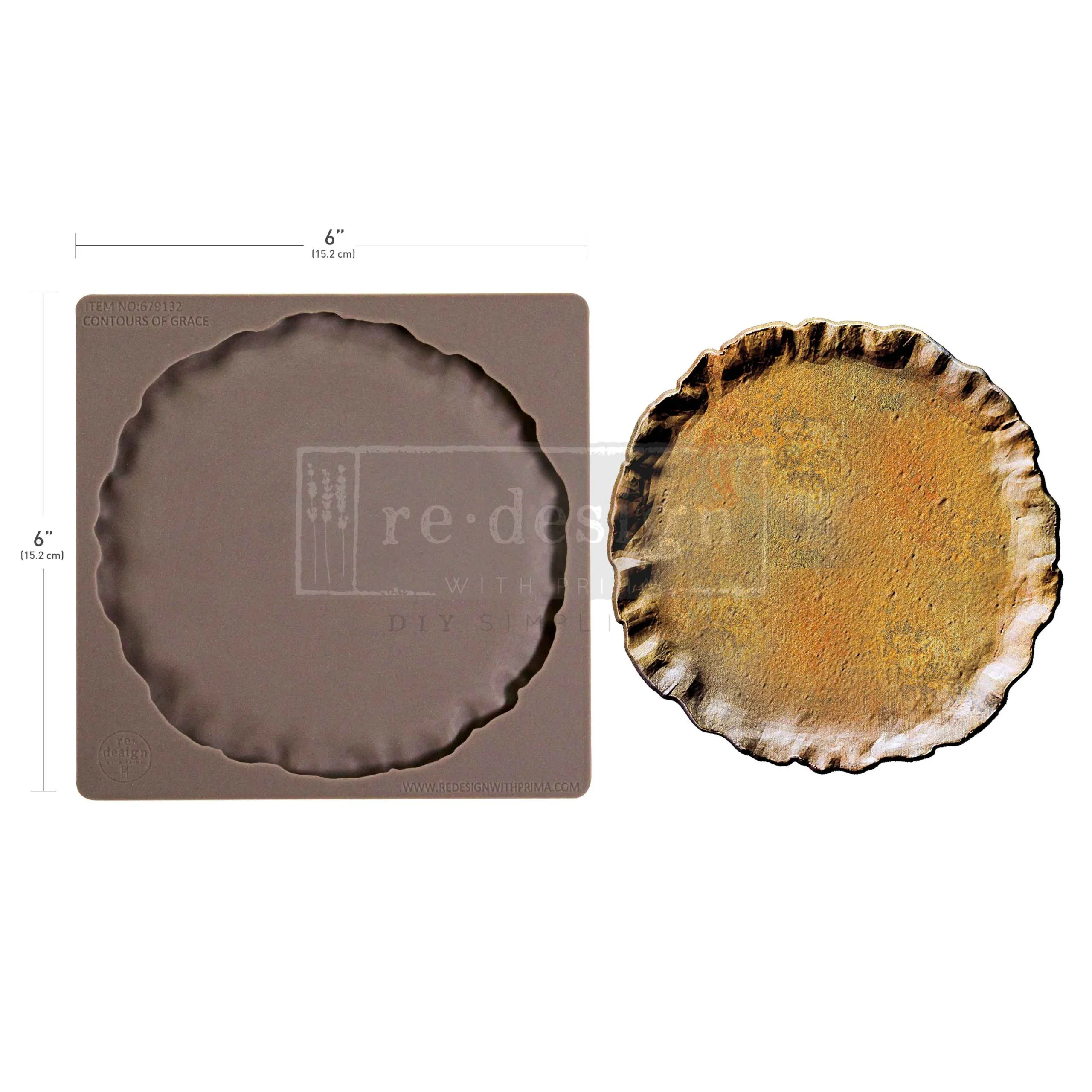 Redesign Decor Moulds "Contours Of Grace" 15 x 15 cm