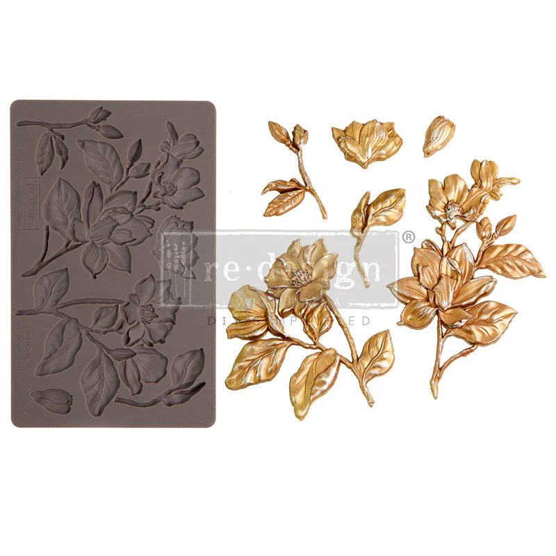 Redesign Decor Moulds "Magnolia Blooms" 12,7 x 20,3 cm