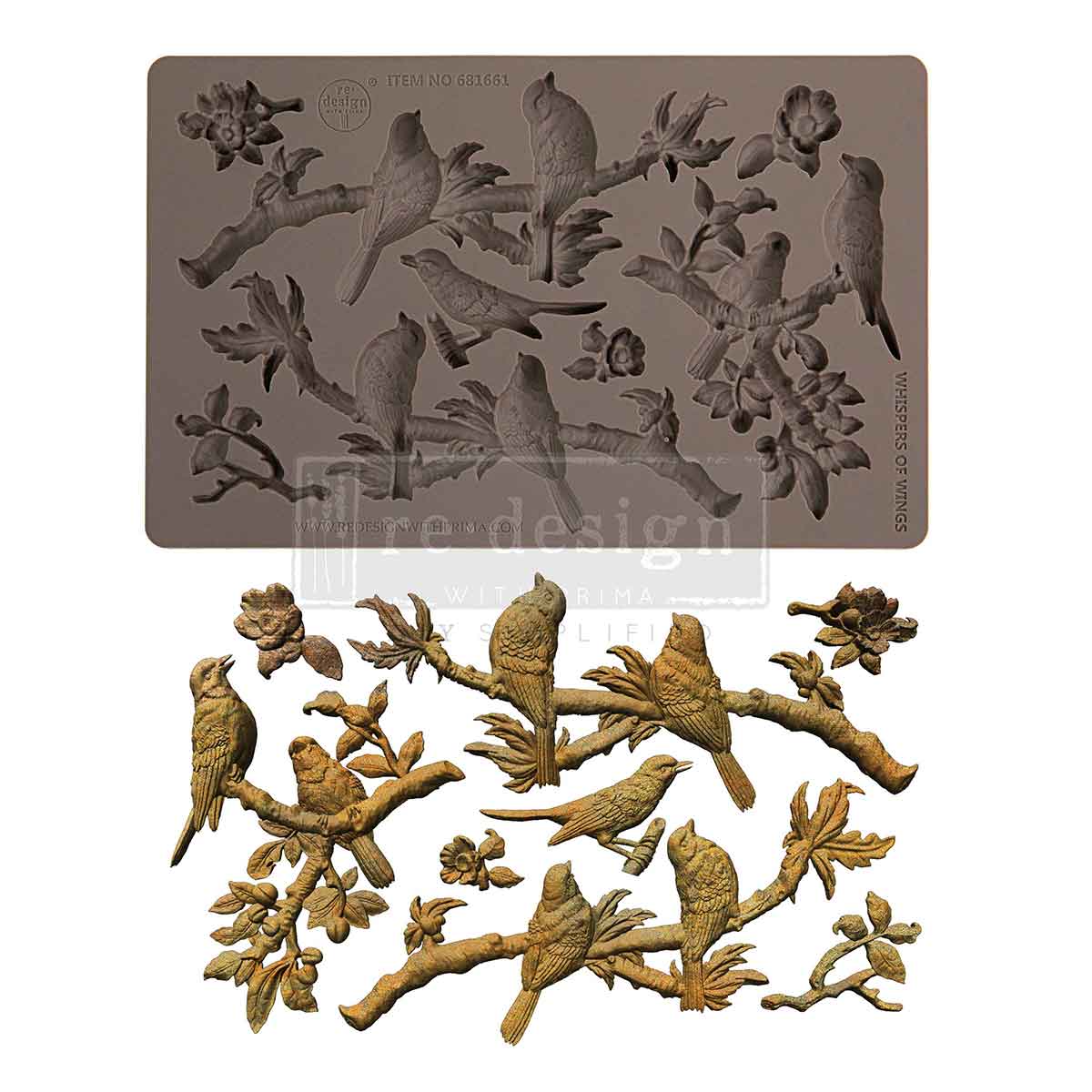 Redesign Decor Moulds "Whispers Of Wings" 12,7 × 20,3 cm