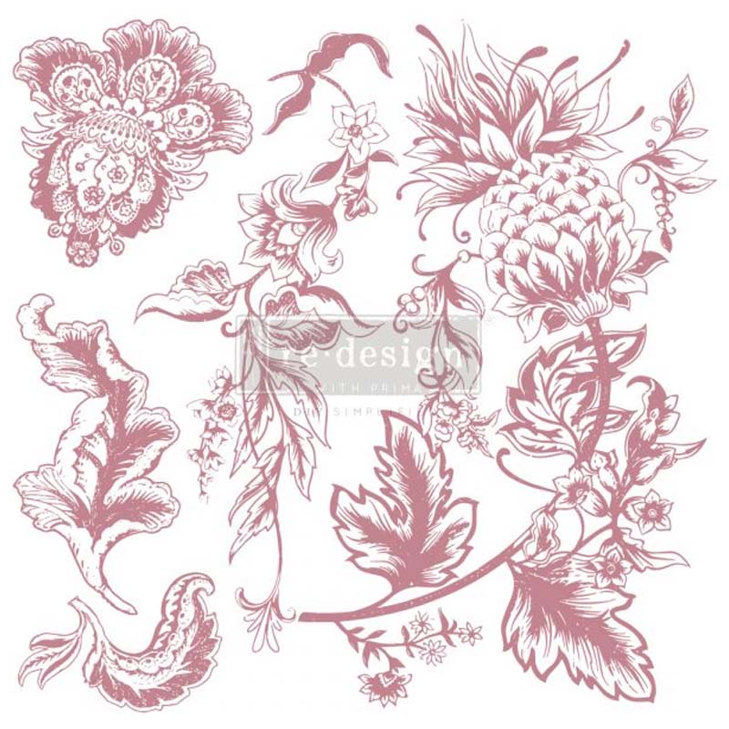 Redesign Decor Stamp "Rustic Floral Elements" 30,5 x 30,5 cm