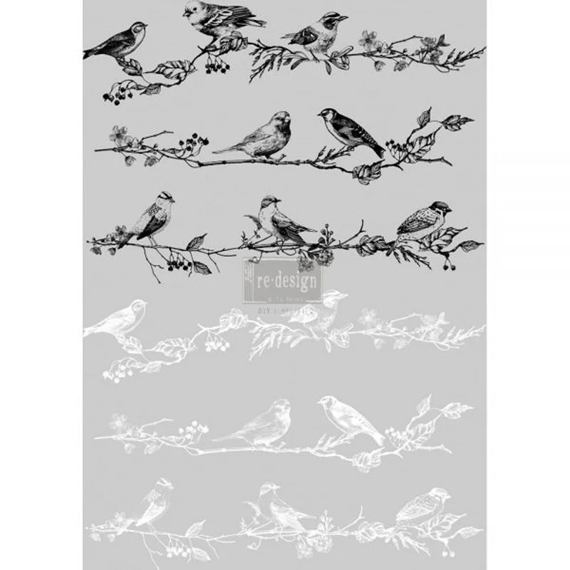 Redesign Decor Transfers “BIRDS &amp; BERRIES” 61 x 87 cm