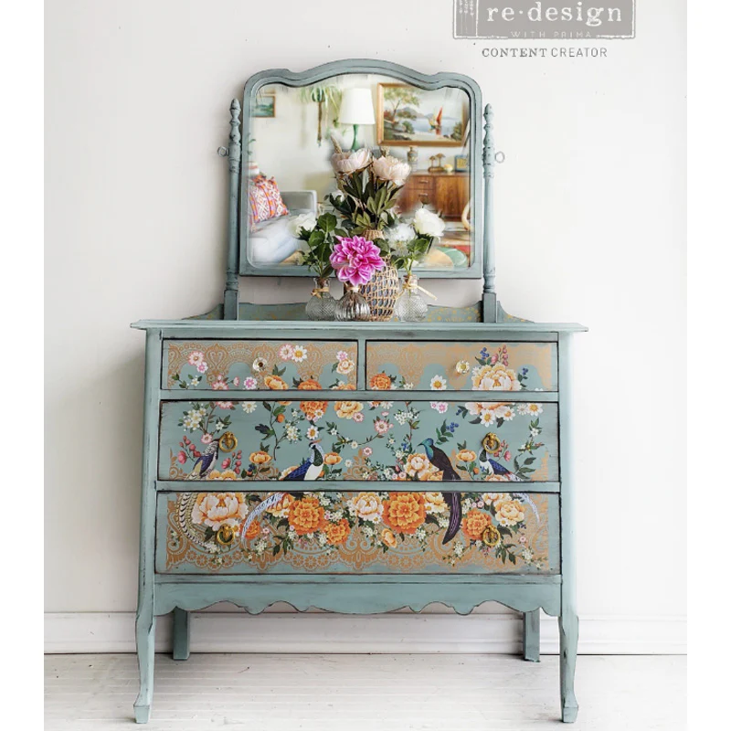 Redesign Decor Transfers " CECE PHEASANTS & PEONIES" 61x89 cm - Image 3
