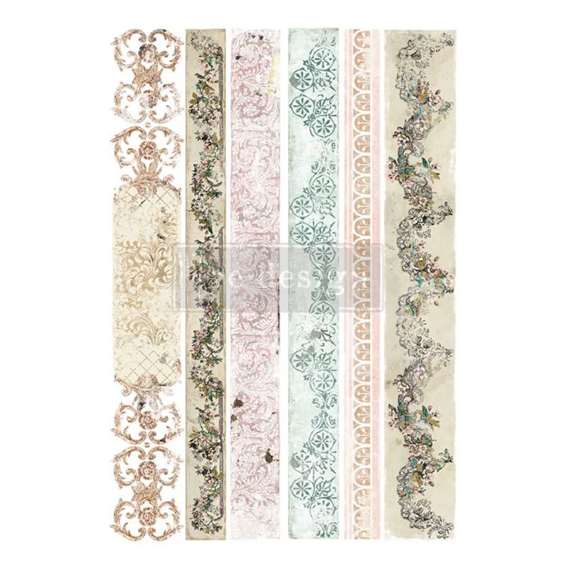 Redesign Decor Transfers "Distressed Borders II" 61 x 89 cm