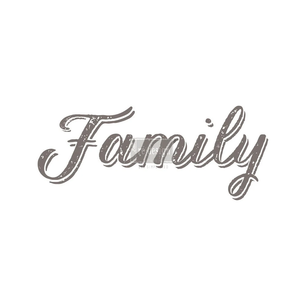 Redesign Decor Transfers "FAMILY" 20x53 cm