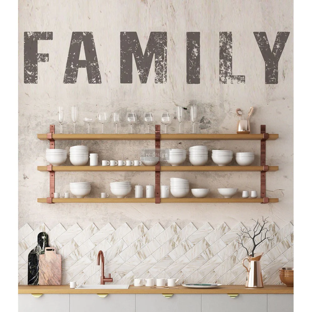 Redesign Decor Transfers "FAMILY" 20x53 cm - Image 2