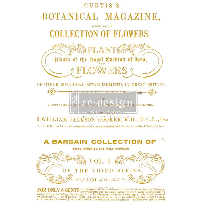 Redesign Decor Transfers "FLOWER COLLECTOR" 59,5 x 86 cm