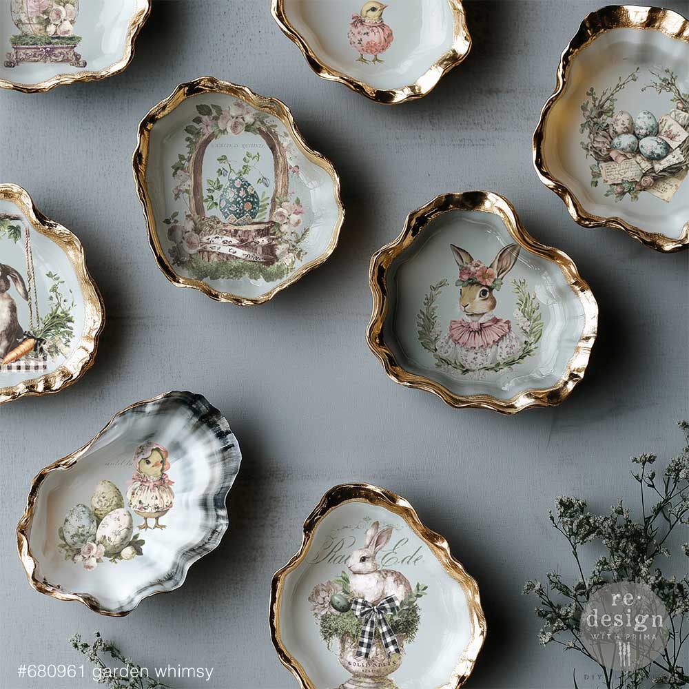Redesign Decor Transfers – "Garden Whimsy" 21,5x28 cm 3 fogli - Image 2