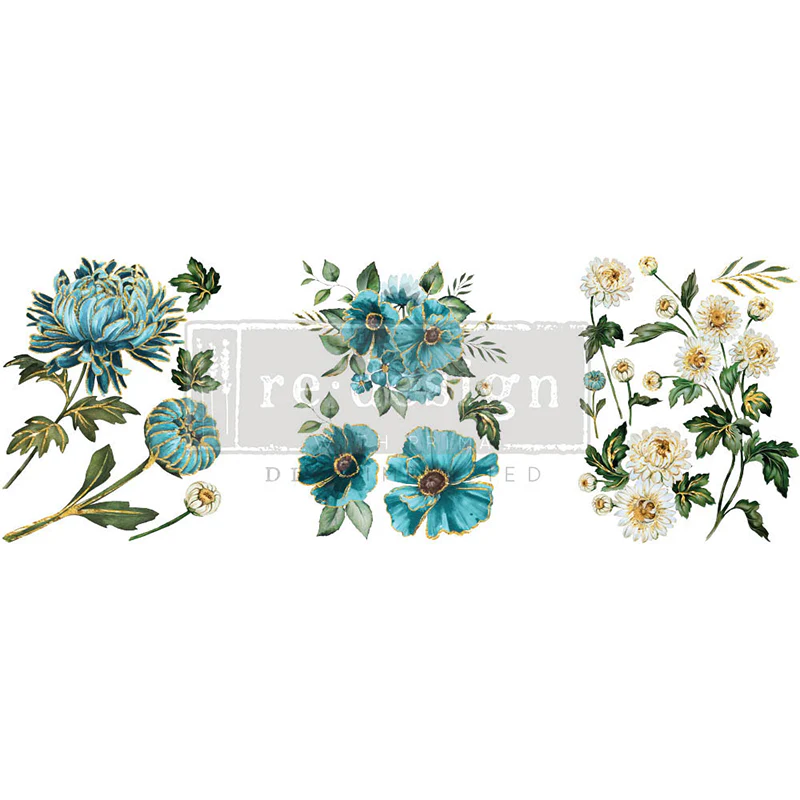 Redesign Decor Transfers “GILDED FLORAL” 21,5x28 cm