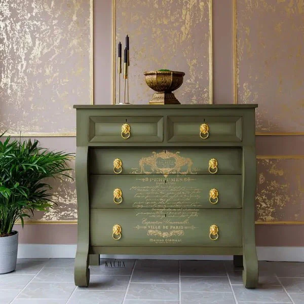 Redesign Decor Transfers Gold Foil Kacha “PERFUME NOTES” 45x61 cm - Image 3