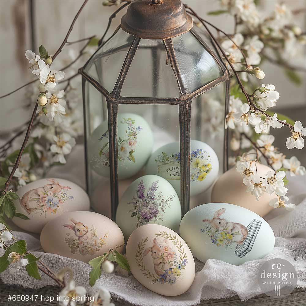Redesign Decor Transfers – "Hop Into Spring" 21,5x28 cm 3 fogli - Image 2