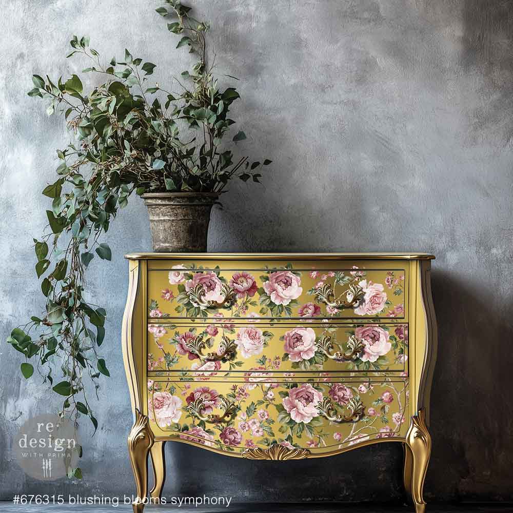 Redesign Decor Transfers Kacha – Blushing Blooms Symphony ” 4 fogli 90x70 cm - Image 4