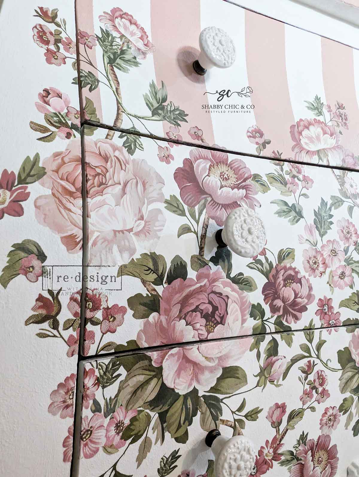 Redesign Decor Transfers Kacha – Blushing Blooms Symphony ” 4 fogli 90x70 cm - Image 7