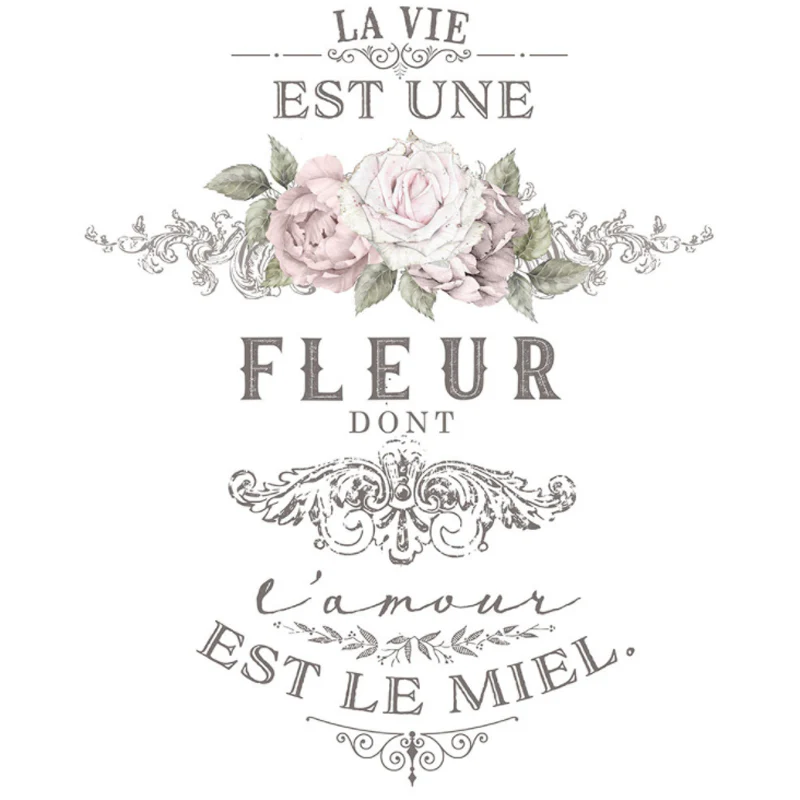 Redesign Decor Transfers "L’AMOUR EST LE MIEL" 66 x 89 cm