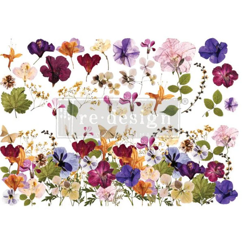 Redesign Decor Transfers " PRESSED FLOWERS" 61x89 cm