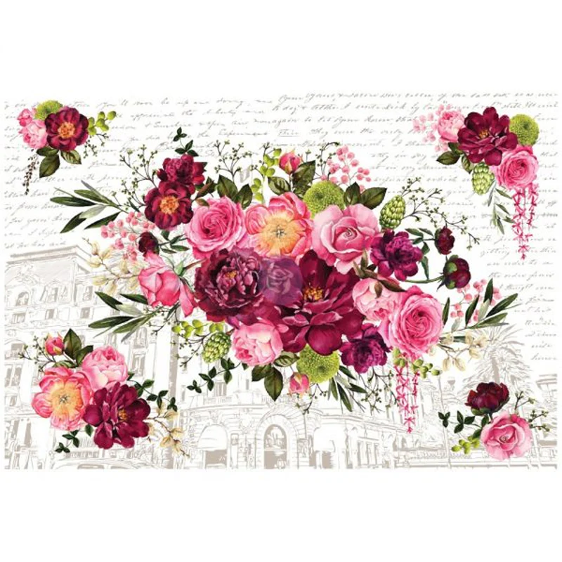 Redesign Decor Transfers "ROYAL BURGUNDY" 112 x 76 cm