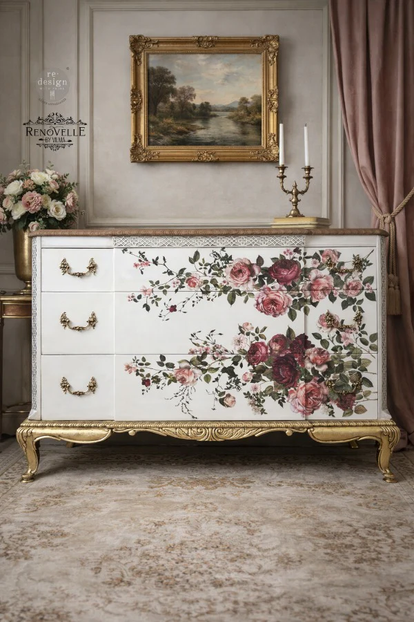Redesign Decor Transfers  – "Scarlet Embrace” 4 fogli 61×89cm - Image 3