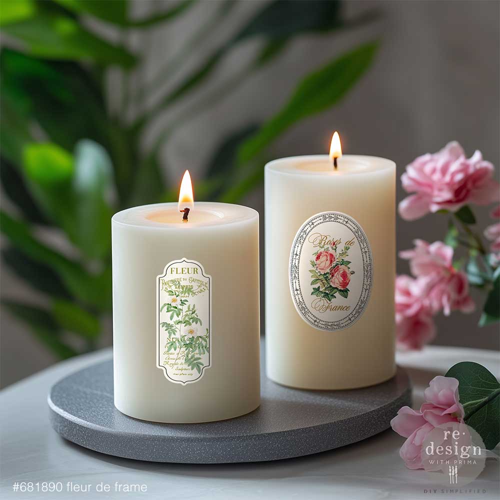 Redesign Luxe Transfers – "Fleur de Frame" 8,2x29,2 xm 2 fogli - Image 3