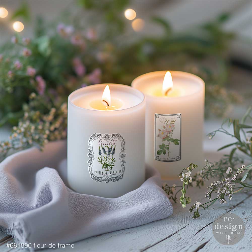 Redesign Luxe Transfers – "Fleur de Frame" 8,2x29,2 xm 2 fogli - Image 4