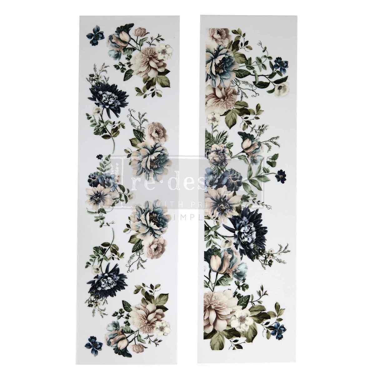 Redesign Luxe Transfers – "Whispers Of Indigo" 8,2x29,2 xm 2 fogli - Image 5
