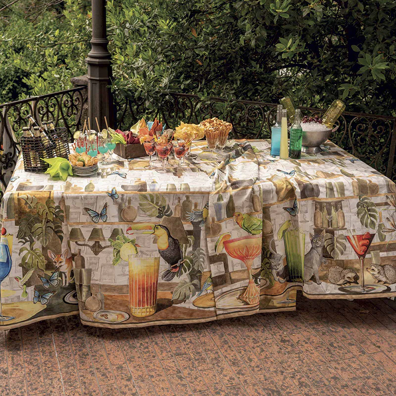 Runner in Cotone "Mojito", Tessitura Toscana Telerie 45x170 cm - Image 3