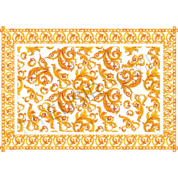 Stampa Trasferibile "FANTASIA, BAROCCO D'AMBRA" 28x40 cm - Image 2