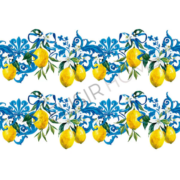 Stampa Trasferibile "FANTASIA, LIMONI E NASTRI" 28x40 cm - Image 2