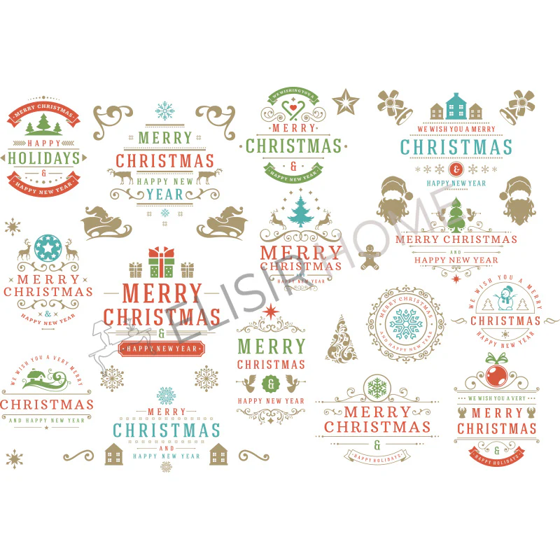 Stampa Trasferibile "NATALE, Auguri" 28x40 cm - Image 2