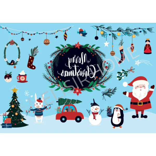 Stampa Trasferibile "NATALE, DECORAZIONI DI NATALE" 28x40 cm - Image 2