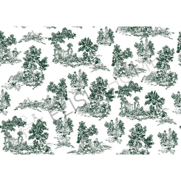 Stampa Trasferibile "TOILE DE JOUY, VERDE" 28x40 cm - Image 2
