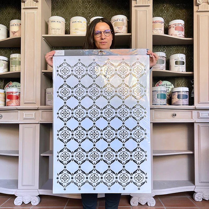 Grande Stencil Marocaine Medaillon