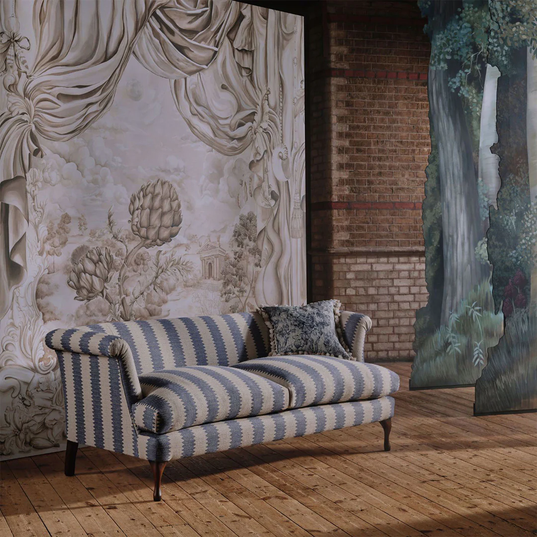 TESSUTO "APERIGON SWAG - GOBELIN GREEN" - Giles Deacon - SANDERSON - Image 3