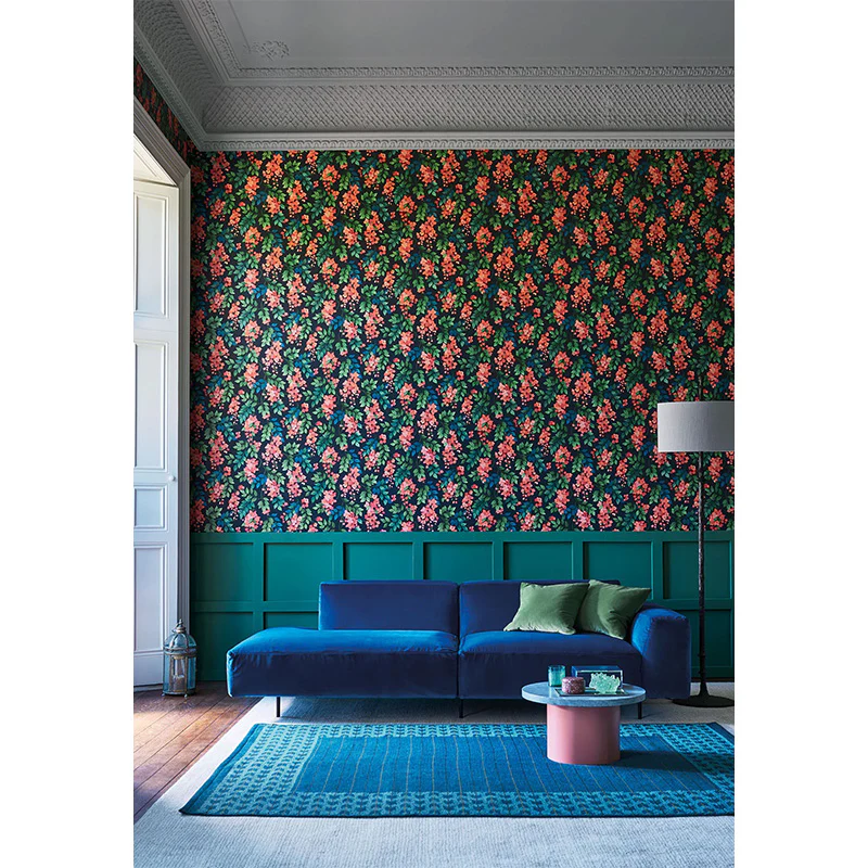 TESSUTO "Colour Box Velvet Hyacinth" - The Contemporary - Cole & Son - Image 3