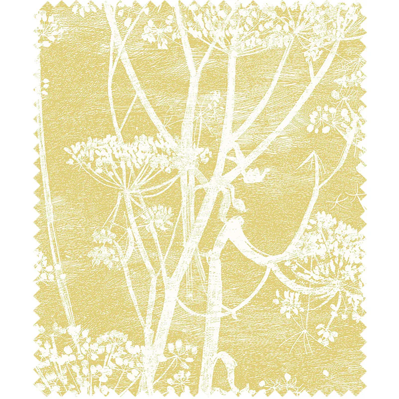 TESSUTO "Cow Parsley Linen White & Chartreuse" - The Contemporary - Cole & Son