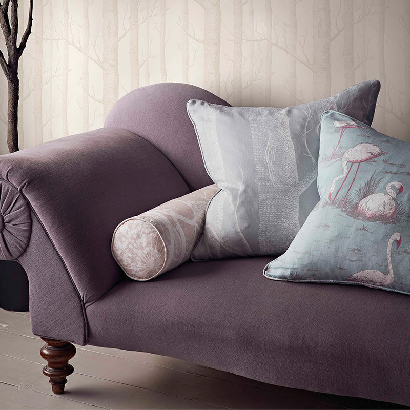 TESSUTO "Flamingos Linen Union White & Fuchsia on Seafoam" - The Contemporary - Cole & Son - Image 3